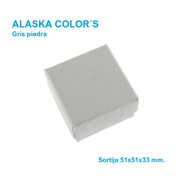 Alaska Color´s GRIS PIEDRA sortija 51x51x33 mm.